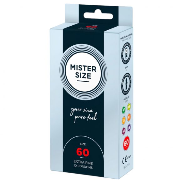 Tanek kondom Mister Size - 60 mm (10 kosov)