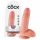 King Cock 7 dildo s semenčicami (18 cm) - naravni