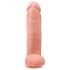 King Cock 12 testisov velik dildo (30 cm) - naravni