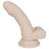 You2Toys - Silikonski dildo s priseskom - mali (naravna barva)