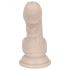 You2Toys - Silikonski dildo s priseskom - mali (naravna barva)