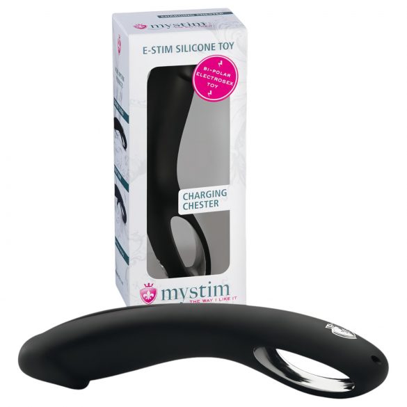 mystim Charging Chester - silikonski elektro dildo