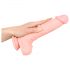 Medicinski - medicinski silikonski dildo (24 cm) - naravni