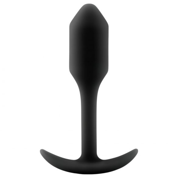 b-vibe Snug Plug 1 - analni čep z notranjo utežjo (55 g) - črn