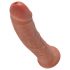 King Cock 8 dildo (20 cm) - temno naravna