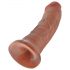 King Cock 8 dildo (20 cm) - temno naravna