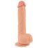 realistixxx - realistični dildo z vakuumsko osnovo (22 cm) - naravna barva