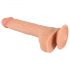 realistixxx - realistični dildo z vakuumsko osnovo (22 cm) - naravna barva