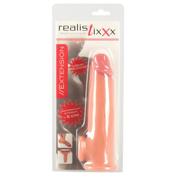 Realistixxx - podaljšek za penis - 19 cm (naravni)