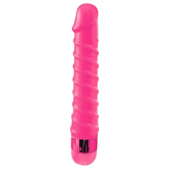 Classix Candy Twirl - seksi spirala, umetni vibrator (roza)