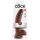 King Cock 9 - veliki dildo z vakuumskim držalom in modi (23 cm) - rjav