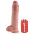 Kraljevski penis 11 - prisesalni dildo z moda (28 cm) - naraven