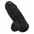 Kraljevski Čoker 9 - Samostoječ dildo z modniki (23 cm) - črn