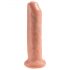 King Cock 7 - realistični dildo (18 cm) - naravna barva