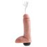 King Cock 8 - realistični ejakulirajoči dildo (20cm) - naraven