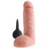 King Cock 8 - realistični ejakulirajoči dildo (20cm) - naraven