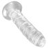 King Cock Clear 6 - lepljivi dildo (15 cm)