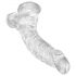 King Cock Clear 7,5 - pripenjalni, testisni dildo (19 cm)