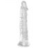 King Cock Clear 8 - velik dildo s priseskom (20 cm)