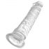 King Cock Clear 8 - velik dildo s priseskom (20 cm)