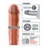 X-TENSION Mega 2 - realistični penis tulec (20,3 cm) - naravni