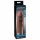 X-TENSION Mega 2 - realistična nožnica za penis (20,3 cm) - temno naravna