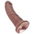 King Cock 8 dildo (20cm) - rjava