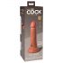 King Cock Elite 6 - pripenjalni, realistični dildo (15 cm) - temen