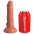 King Cock Elite 6 - pripenjalni, realistični dildo (15 cm) - temen