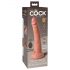 King Cock Elite 7 - radijsko krmiljen vibrator (18 cm) - naravni