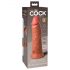 King Cock Elite 8 - pripenjalni, realistični dildo (20 cm) - temno naraven