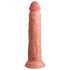 King Cock Elite 9 - sesalni vibracijski dildo 23cm - naravno