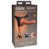 King Cock Elite Comfy - strap-on dildo s pasovi (temno naraven)