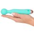 Cuties Mini Wand - akumulatorski, vodoodporni masažni vibrator (zelen)