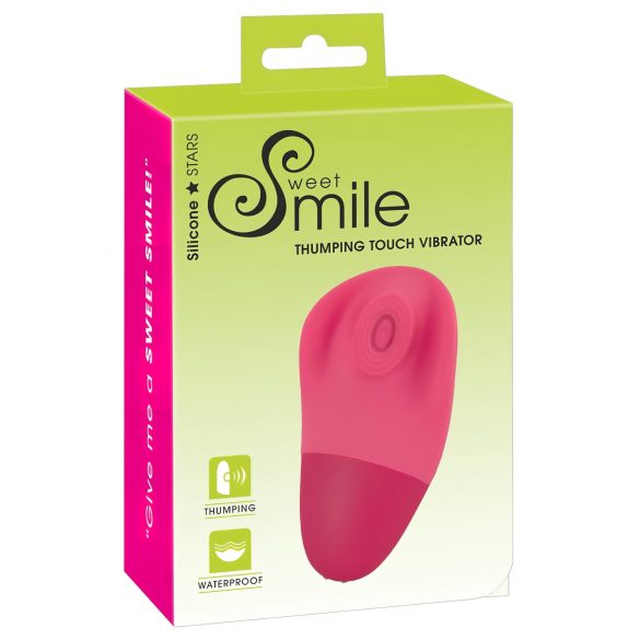 SMILE Thumping Touch - polnilni pulzirajoči klitorisni vibrator (roza)