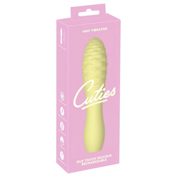 Cuties Mini 3 - akumulatorski, vodoodporni, vibrirajoči vibrator (rumen)