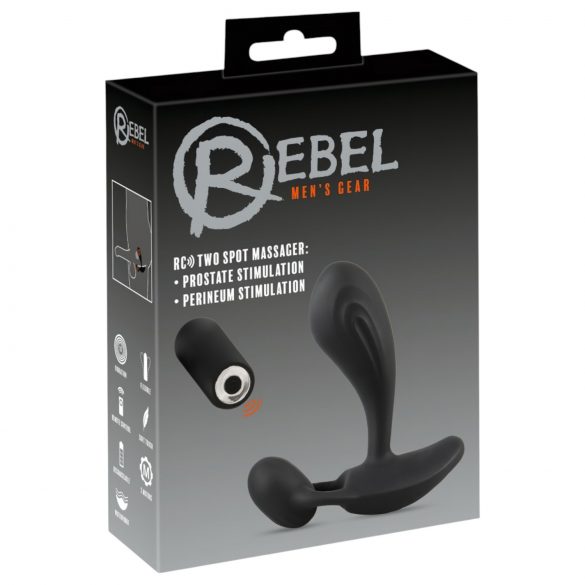 Rebel RC - vibrator za prostato 2v1 (črn)