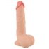 Nature Skin - Dildo s kožo - 19 cm (naravni)