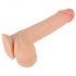 Nature Skin - Dildo s kožo - 19 cm (naravni)