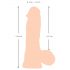 Nature Skin - dildo z realističnim videzom - 20cm (natur)