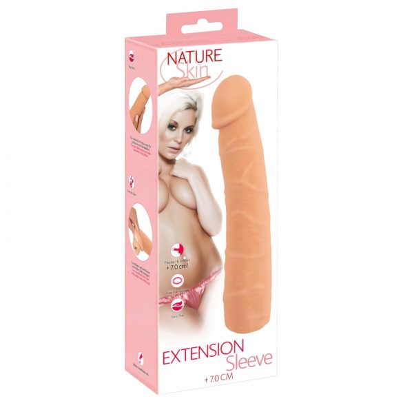 Nature Skin - podaljšek in odebelitev za penis (24 cm)