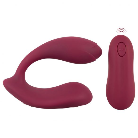 You2Toys Rosenrot - polnilni, radijsko vodeni nosljivi vibrator (rdeč)