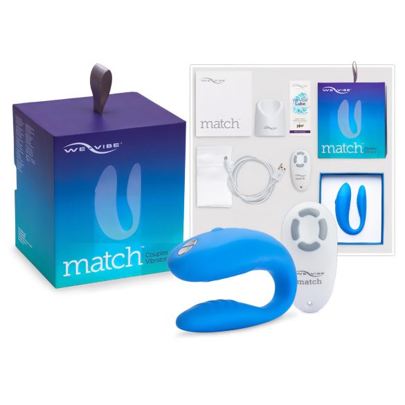 We-Vibe Match - vodoodporen polnilni vibrator za pare (moder)