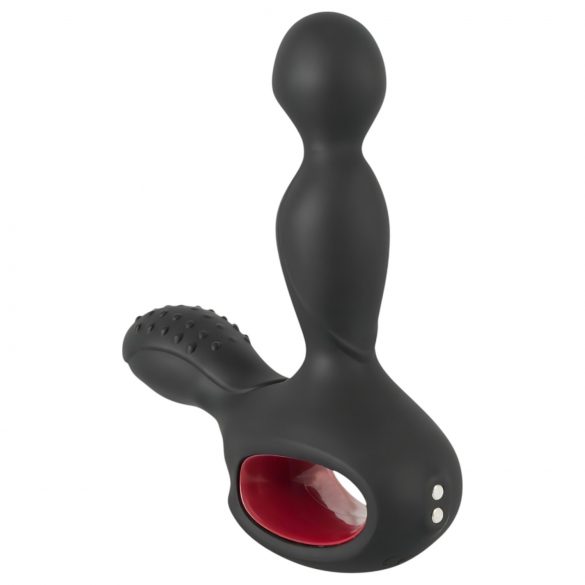 You2Toys - Masažni pripomoček - baterijski vrtljivi vibrator z gretjem prostate (črn)