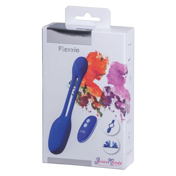 BeauMents Flexxio - 2-motorski parni vibrator (moder)