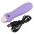 Cuties Mini Purple - vibrator s silikonskimi palicami za polnjenje (vijolična)