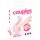 Couples Choice - dvomotorni parni vibrator (svetlo roza)