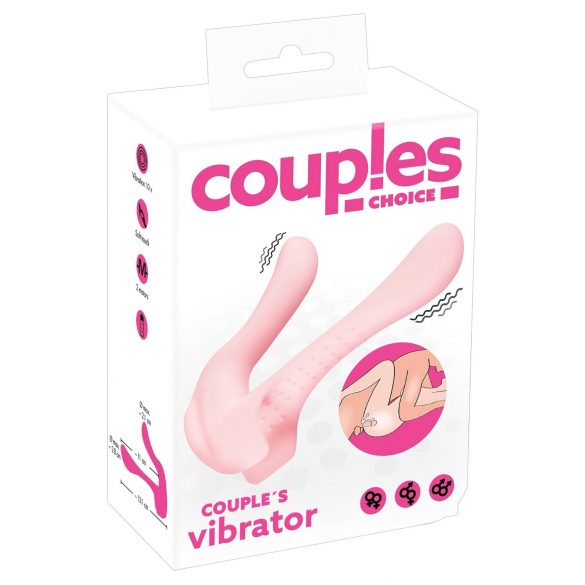 Couples Choice - dvomotorni parni vibrator (svetlo roza)