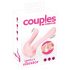 Couples Choice - dvomotorni parni vibrator (svetlo roza)