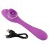 You2Toys - 2-funkcijski vibrator - brezžični klitorisni in vaginalni vibrator (vijolična)